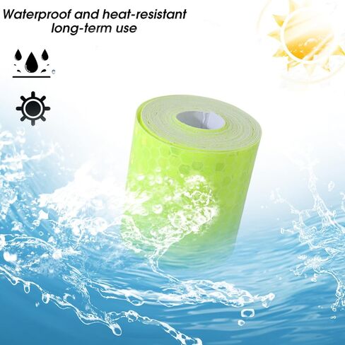 3 Meters/Roll Car Bumper Powerful Reflective Tape Self Adhesive Waterproof Car Night Safety Warning Stickers Auto Accessories in Saudi Arabia