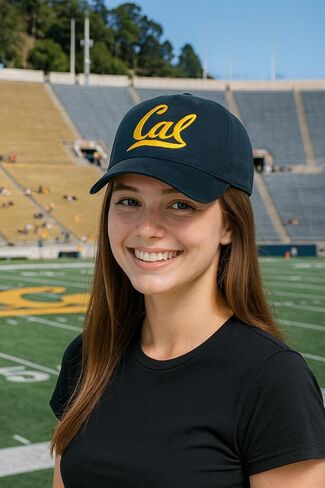 Officially Licensed Cal Berkeley Navy MVP Hat Classic Embroidered University Team Logo Adjustable Structured Blue Cap in Saudi Arabia