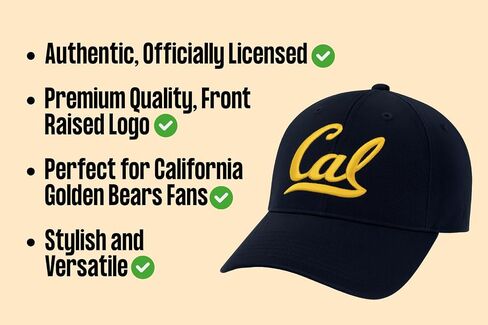 Officially Licensed Cal Berkeley Navy MVP Hat Classic Embroidered University Team Logo Adjustable Structured Blue Cap in Saudi Arabia