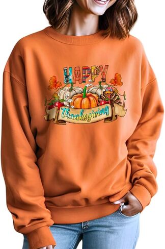 Tegoprints Happy Thanksgiving Sweatshirt for Men and Women in Saudi Arabia