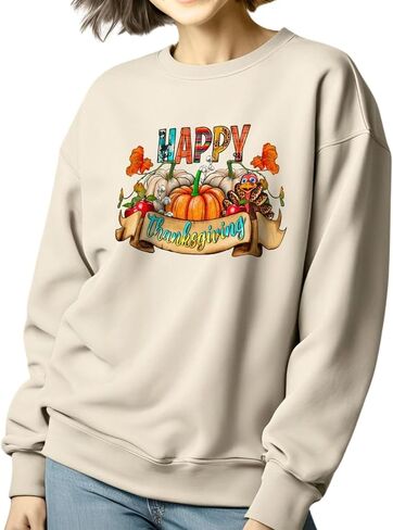 Tegoprints Happy Thanksgiving Sweatshirt for Men and Women in Saudi Arabia
