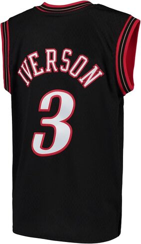 Allen Iverson Philadelphia 76ers NBA Black #3 Kids Youth 8-20 Team Color Home Hardwood Classic Player Jersey in Saudi Arabia