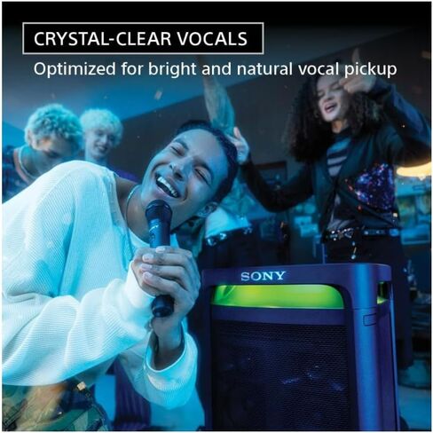Sony ULT Mic Wireless Karaoke Black Microphone and Receiver with Duet Assist Bundle with Disposable Microphone Cover (2 Items) in Saudi Arabia