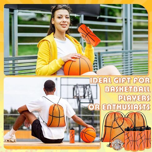 24 Pcs 20 Oz Baseball Water Bottles Bulk with Drawstring Bag 50 Sticker Set Baseball Squeeze Water Bottles Sports Reusable Bottle for Gym Bike Cycling Party Supplies Gifts in Saudi Arabia