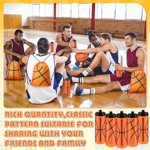 24 Pcs 20 Oz Baseball Water Bottles Bulk with Drawstring Bag 50 Sticker Set Baseball Squeeze Water Bottles Sports Reusable Bottle for Gym Bike Cycling Party Supplies Gifts in Saudi Arabia