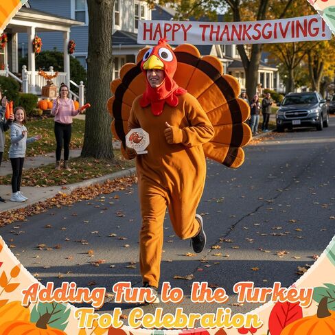 6 Pcs Thanksgiving Turkey Trot Trophies 4.72'' Acrylic Turkey Trot Trophy Funny Fall Recognition Awards for Holiday Thanksgiving Fall Awards Decorations in Saudi Arabia