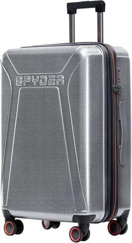 Spyder Traverse 29 Inch Large Checked Baggage Expandable Hardside Upright Suitcase with 360° Spinner Wheels, TSA Approved Lock, Charcoal in Kuwait
