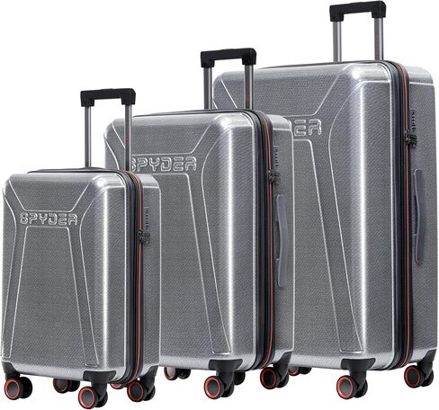 Spyder Traverse 29 Inch Large Checked Baggage Expandable Hardside Upright Suitcase with 360° Spinner Wheels, TSA Approved Lock, Charcoal in Kuwait