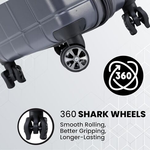 SPYDER SPYDER 3 قطعة مع عجلات سبينية 360 درجة ، قفل TSA المعتمد ، (20 بوصة ، 25 بوصة ، 29 بوصة) البحرية in Kuwait