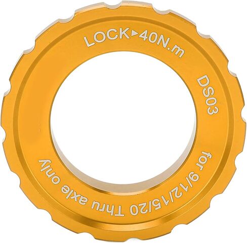 Centerlock Lockring Aluminum Alloy Disc Brake Adapter Wheelset Hub Shaft Disc Rotor Lock Ring(Gold) in Saudi Arabia
