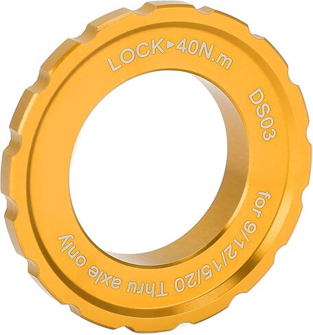 Centerlock Lockring Aluminum Alloy Disc Brake Adapter Wheelset Hub Shaft Disc Rotor Lock Ring(Gold) in Saudi Arabia