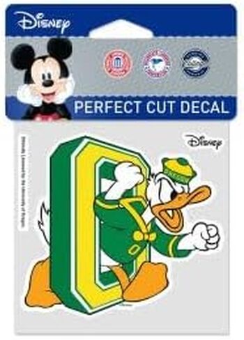 Oregon Ducks DONALD DUCK Perfect Cut Color Decal 4" x 4" in Saudi Arabia