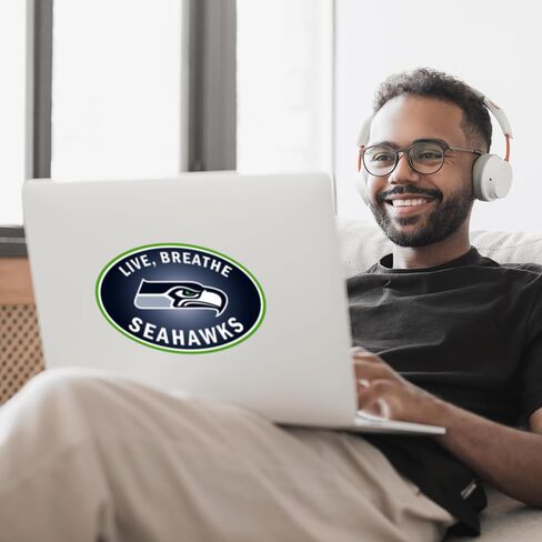 Siskiyou Sports NFL Seattle Seahawks Live-Breath Auto Decal, Team Colors, One Size in Saudi Arabia