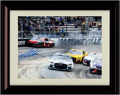 Generic Framed Ross Chastain Wall Ride in Martinsville Autograph Replica Print (Black Cherry, 8x10) in Saudi Arabia