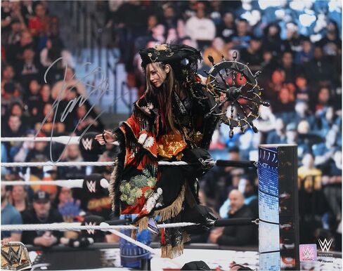 Kairi Sane WWE Autographed 16" x 20" Entrance On Ropes Photograph - Autographed Wrestling Cards in Saudi Arabia