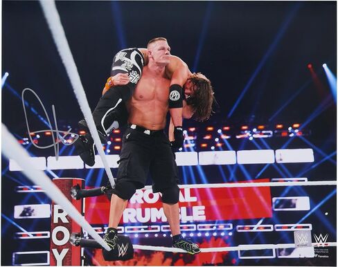 صورة جون سينا ​​WWE موقعة مقاس 16 × 20 بوصة لتعديل سلوك الحبل العلوي - بطاقات مصارعة موقعة in Saudi Arabia