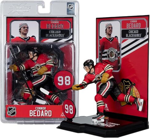 McFarlane Toys - Connor Bedard (Chicago Blackhawks) NHL 7in Posed Figure McFarlane's SportsPicks in Saudi Arabia