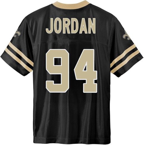 كاميرون جوردان نيو أورليانز القديسين الأسود #94 اتحاد كرة القدم الأميركي للأطفال الشباب 4-20 اسم ورقم الفريق لون الفريق لاعب المنزل جيرسي in Saudi Arabia