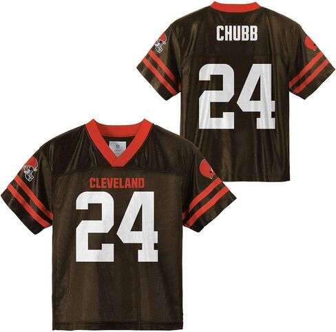 Nick Chubb Cleveland Browns Brown #24 NFL Kids Youth 4-20 Name and Number Team Color Home Player Jersey in Saudi Arabia