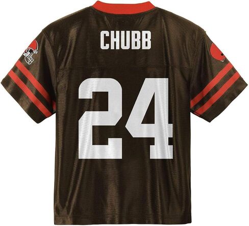 Nick Chubb Cleveland Browns Brown #24 NFL Kids Youth 4-20 Name and Number Team Color Home Player Jersey in Saudi Arabia