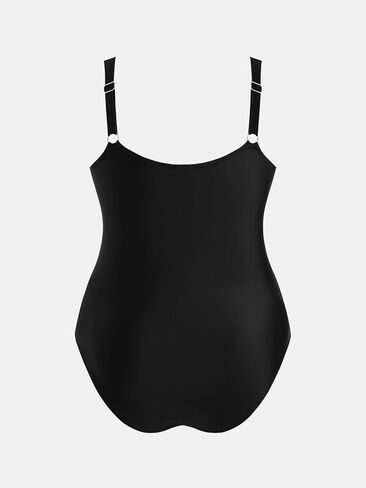 CUPSHE Plus Size Women's One Piece Swimsuit Surplice V Neck Swimwear Adjustable Straps Bathing Suit in Saudi Arabia