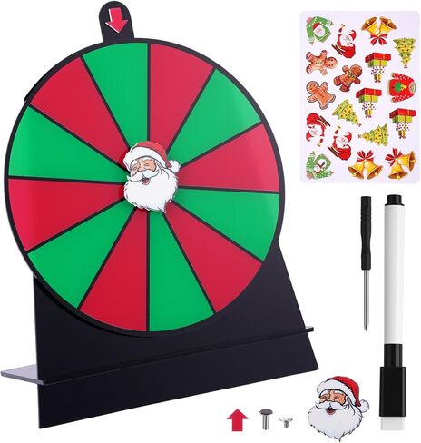 Soulchen 8 Inch Thanksgiving Games Turkey Spin The Wheel Game with Stand Tabletop Roulette of Fortune Turkey Prizes Spin Wheel for Family Thanksgiving Party Favor, Dry Erase Marker and Stickers in Saudi Arabia