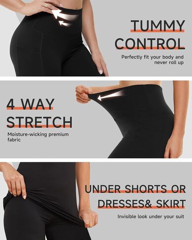 2-Pack High-Waisted 8-Inch Biker Shorts with Pockets – Soft, Stretchy, Moisture-Wicking for Workout in Saudi Arabia
