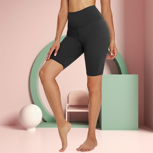 Bike Shorts High Waisted Fitness Pants Gym Running Volleyball Stretch Shorts in Saudi Arabia