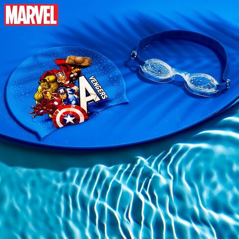 مجموعة نظارات السباحة وغطاء السباحة للأطفال من Marvel للحماية من الأشعة فوق البنفسجية للضباب in Saudi Arabia
