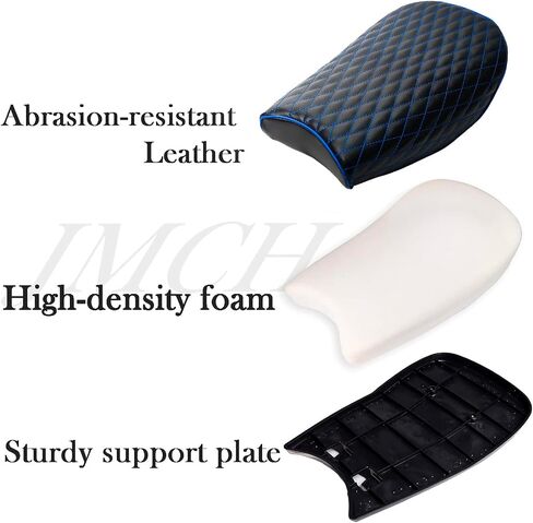 JMCHstore Brown Diamond Stitch Retro Upgraded 15'' Seat for Coleman ct200uex Mini bike 196cc, Hisun ct200u-ex 200cc Trail bike Cushion Replacement parts in Saudi Arabia