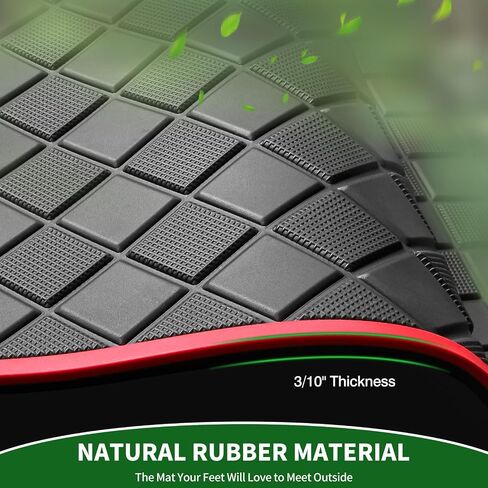 Golf Cart Floor Liner Mat 8mm Thick Rubber Full Coverage Fit for Club Car Precedent 2004-2025 / Onward & Tempo 2017-2025 / Villager & V4L 2019-2025 Carts Upgraded Non-Slip Mats Replacement in Saudi Arabia