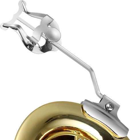 Angoily Trombone Lyre, Silver Trombone Lyre Holder for Marching Band, 7Inch Lightweight Sheet Music Clip and Flip Folder,General Musical Instruments Accessories for Outdoor Performances Band Practice in Saudi Arabia
