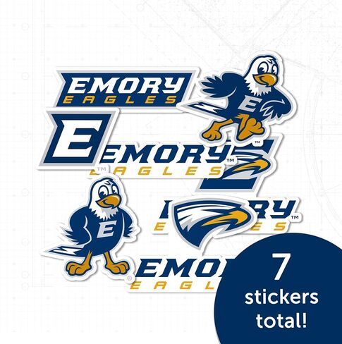Desert Cactus Emory University Stickers Emory Eagles Vinyl Decal Laptop Water Bottle Car Scrapbook Sheet (Type 2) in Saudi Arabia