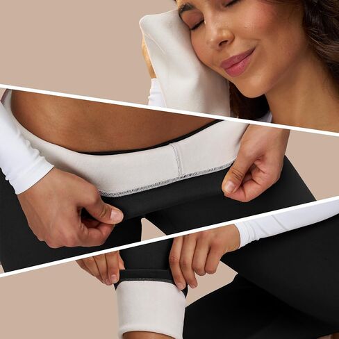 Fleece Lined Warm Leggings for Women with Pockets Windproof Thermal Winter Yoga Pants High Waisted Tights Hiking in Saudi Arabia