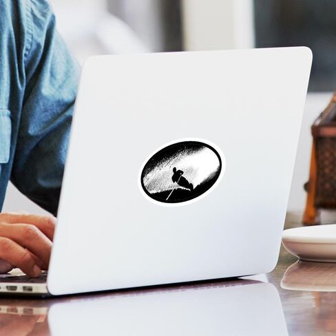 ملصق بيضاوي للتزلج على الماء من CafePress ملصق بيضاوي لممتص الصدمات للسيارة in Saudi Arabia