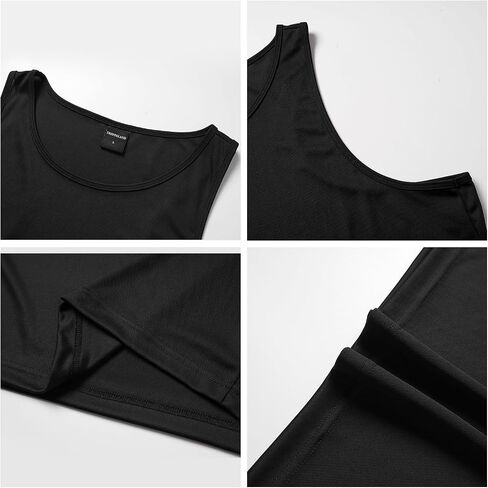 Men's Tank Top 5 Pack, Quick Dry Sleeveless Athletic Shirt Undershirt for Summer Casual Wear in Saudi Arabia