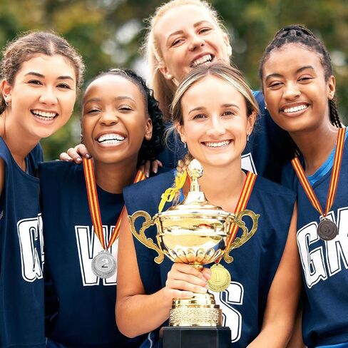 MECCANIXITY Badminton Medals Award Medals with Neck Ribbon for Team Sports Games Competitions Party Favors in Kuwait