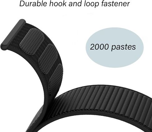 [عبوة من قطعتين] حزام ذات رأسين متوافق مع جهاز تتبع اللياقة البدنية Amazfit Helio Strap، نمط رياضي من النايلون مزود بخطاف وحلقة مسامية in Kuwait