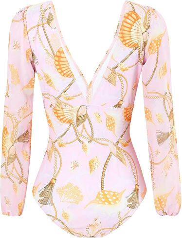Women's One Piece Swimsuit Coverup Bikini Beachwear with Beach Skirt White in Saudi Arabia