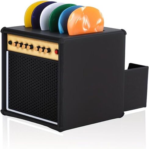 1Pc Empty 3D Printed Guitar Picks Display Holder Box With Drawer, Amp Speaker Style, Storage Box For Guitar Players And Music Enthusiasts Gift in Saudi Arabia