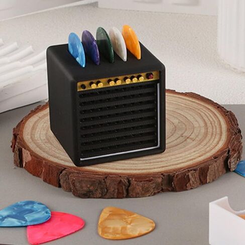 1Pc Empty 3D Printed Guitar Picks Display Holder Box With Drawer, Amp Speaker Style, Storage Box For Guitar Players And Music Enthusiasts Gift in Saudi Arabia