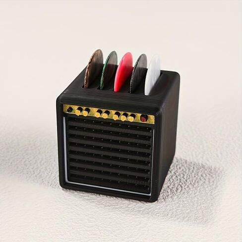 1Pc Empty 3D Printed Guitar Picks Display Holder Box With Drawer, Amp Speaker Style, Storage Box For Guitar Players And Music Enthusiasts Gift in Saudi Arabia