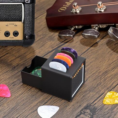 1Pc Empty 3D Printed Guitar Picks Display Holder Box With Drawer, Amp Speaker Style, Storage Box For Guitar Players And Music Enthusiasts Gift in Saudi Arabia
