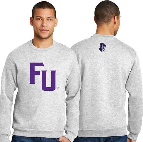 سويت شيرت Sorority Letters Shop Furman University ذو رقبة دائرية ومطبوع بشعار FU على الجهة الأمامية وشعار Paladin على الظهر in Saudi Arabia