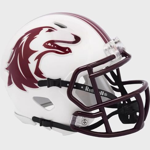خوذة كرة القدم الصغيرة Riddell Southern Illinois Salukis Revolution Speed ​​- للبالغين، للجنسين، نصف الحجم، خوذات كرة القدم القابلة للتجميع in Saudi Arabia