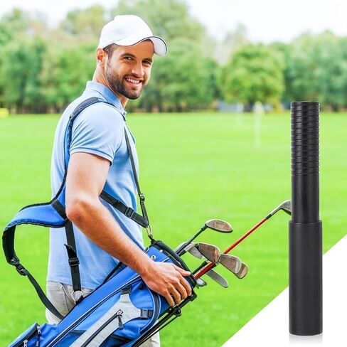 NOLITOY 2 Pcs Golf Shaft Extension, 0.6in Golf Club Extension Rod Graphite Shaft for Iron Wood Putter Accessories (Black) in Saudi Arabia