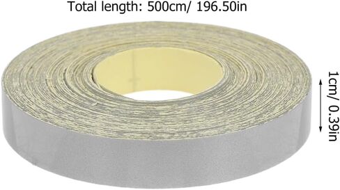PRETYZOOM 1pc Reflective Sticker Roll, High-Visibility Speed Testing Tapes, Self-Adhesive Waterproof Reflective Tachometer Sticker, 0.3inch x 16 feet in Saudi Arabia