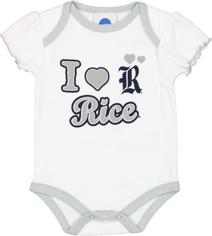 Outerstuff NCAA Baby Rice Owls أكبر مشجعين، قطعتين من قطعة واحدة، 0-3 أشهر in Saudi Arabia