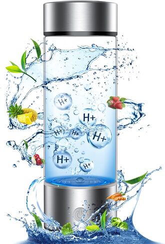 Hydrogen Water Bottle, Portable Rechargeable Hydrogen Water, Rapid Electrolysis with SPE/PEM Technology, for Home Office Travel Office School Fitness use in Saudi Arabia