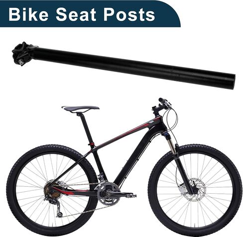 Bike Seat Posts Adjustable Angle Bike Saddle Post Seat Tube Black 1 Pc 30.9x500mm Aluminum Alloy in Saudi Arabia